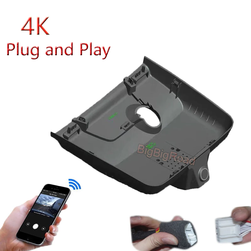 

4K Plug And Play For Roewe RX5 Plus 2021 2022 Car Wifi DVR Video Recorder Parking Camera Dash Cam Night Vision FHD 2160P