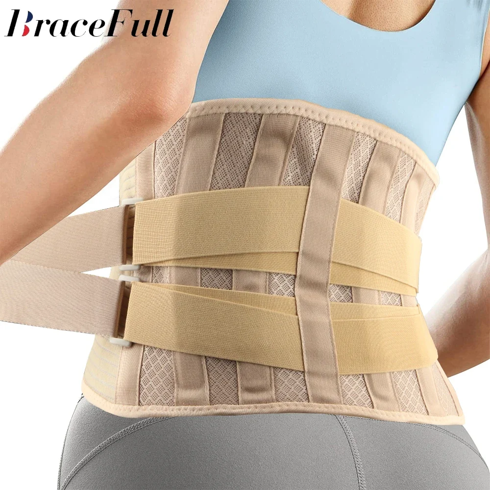 

Back Brace Support for Lower Back Designed for Women & Men Provides Lumbar Support for Herniated Discs Heavy Lifting Breathable