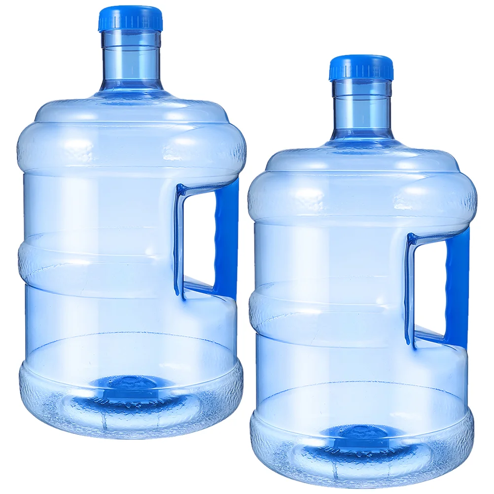 

Outdoor Portable Mineral Water Bucket Thickened Pet Kettle (5l Extra Version) 2pcs Jug Large Tank Handheld Bike Bottle