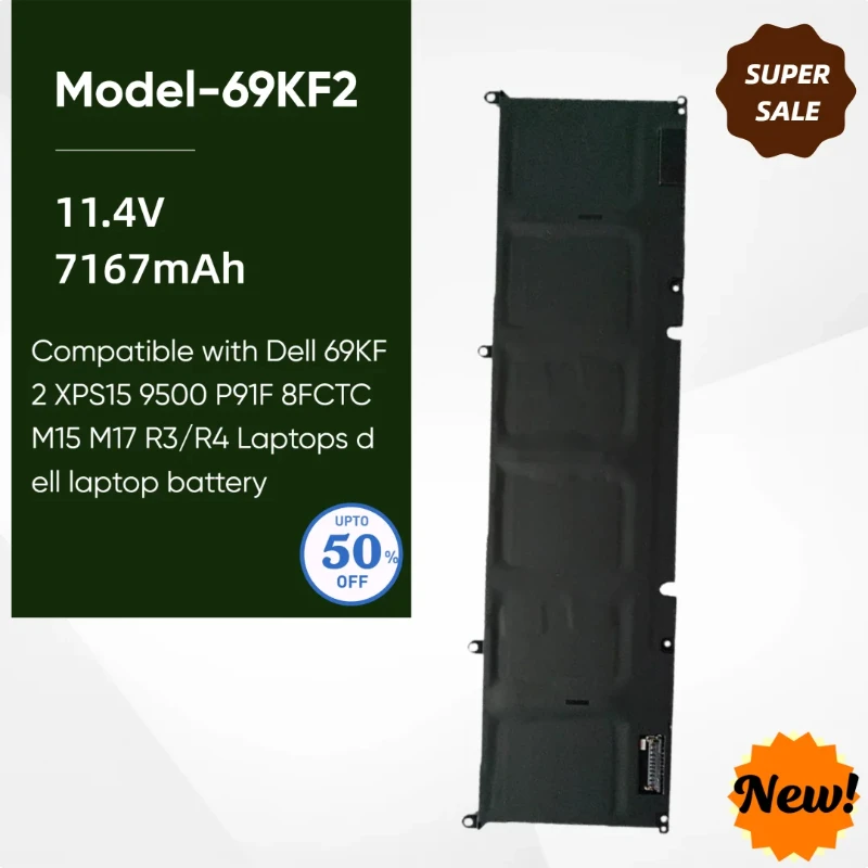 Battery For Dell 69… - image