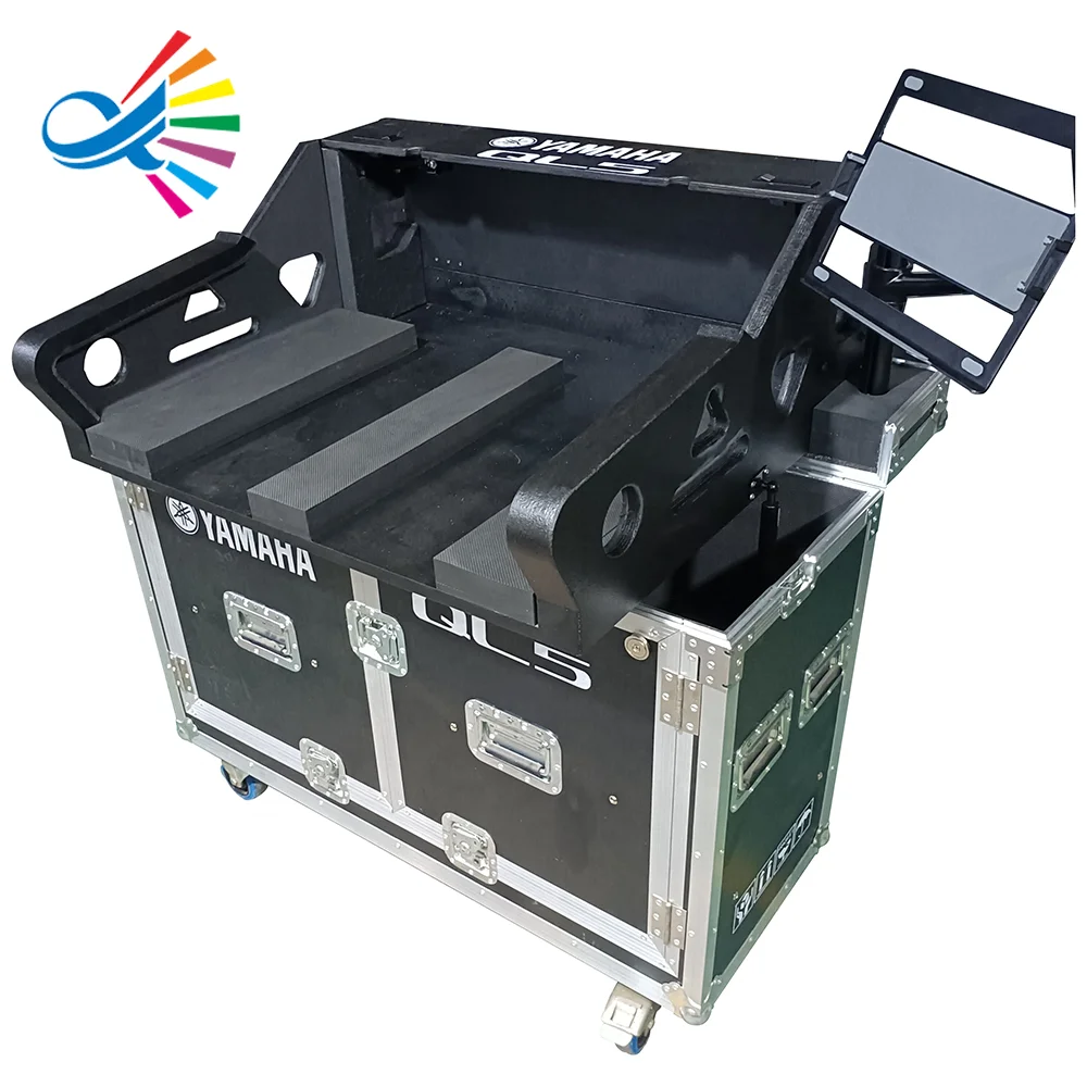 

Factory Direct Custom Flight Road Mixing Console Mixer Flip Case For CL5 QL5 Console With Laptop Rack