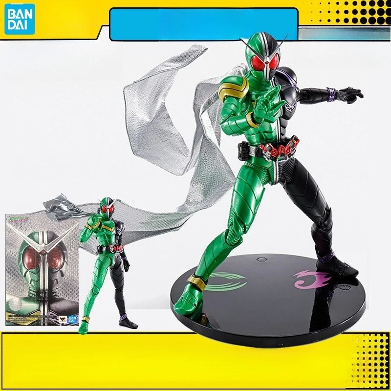 

Bandai Kamen Rider SHF True Bone Carving WCycloneJoker Wind City Detective Swift Ace Handmade Fan Collection Amusement Park Toys
