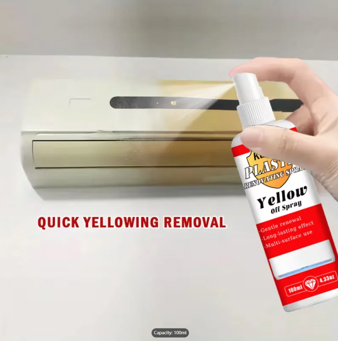 Plastic Oxidation Restorer – Instant Whitening & Oxidation Neutralizer for Faded Plastic Products, Toilet Seat Bleach, Appliance