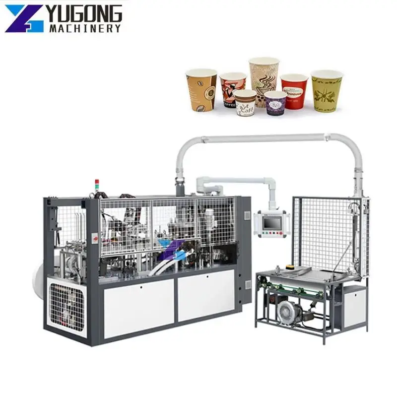 YG High Speed 3-16oz Paper Cup Making Machinery Manufacturer Full Automatic Machine To Make Disposable Coffee Tea Paper Cup