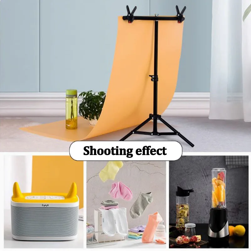 Suporte para cenários de fotografia em forma de t, estúdio fotográfico em forma de t, suporte de luz, mini tripé para fundo de pvc, papel de pano