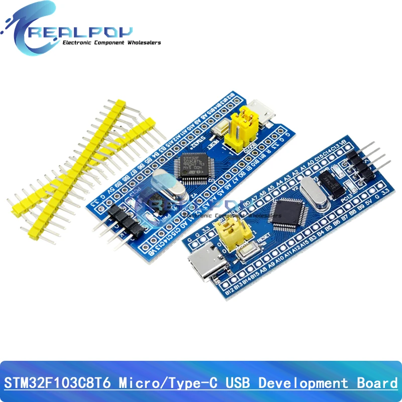 ST-LINK V2 Simulator Download Programmer STM32F103C8T6 STM32F103C6T6 ARM STM32 Minimum System Development Board Micro/Type-C USB