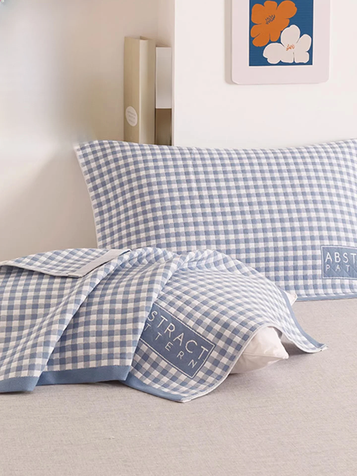 

Pure Cotton Flannel Pillowcases for Men Anti-Slip Durable Single Person Bedding Cotton 100% Non-Slip Pillow Towels