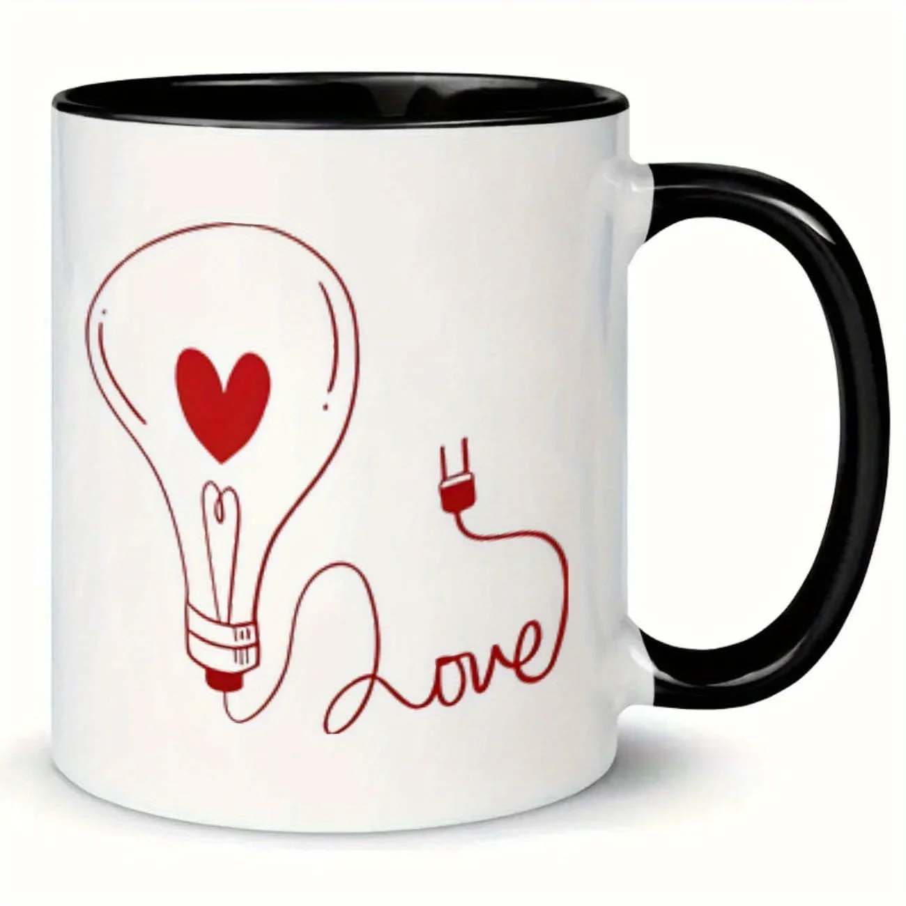 Heart Love Humor Ceramic Mug 11oz 360ml Cartoon Coffee Cup for Drinks Birthday Holiday Gift