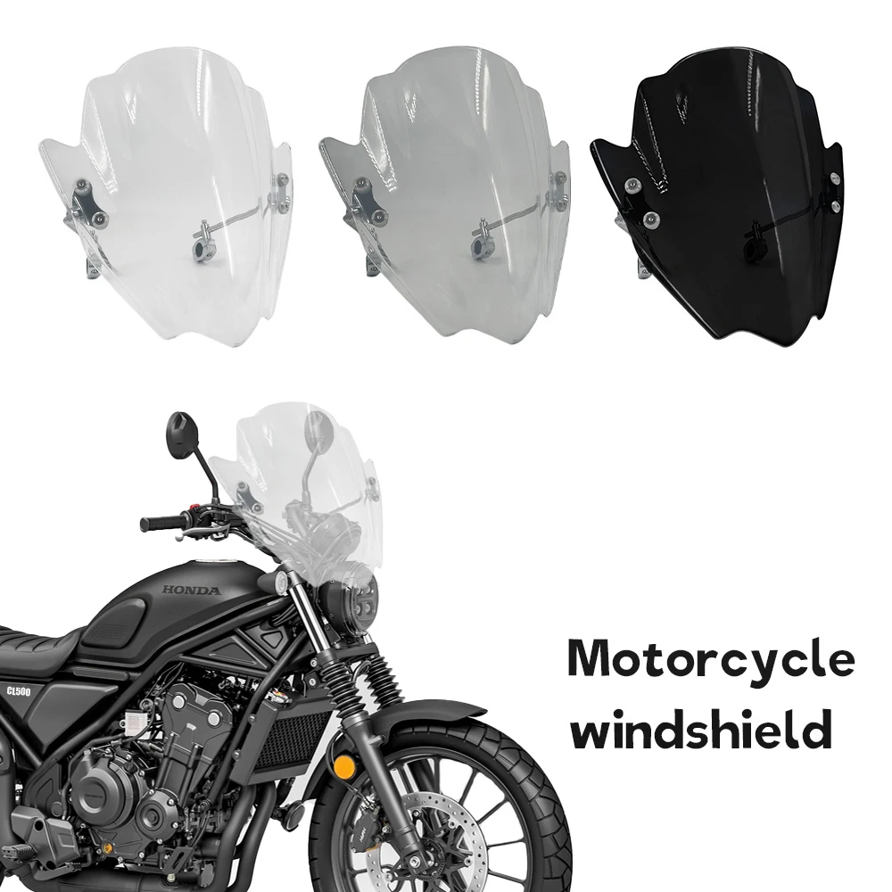 

For Honda CL500 SCL500 CL 500 New Universal Adjustable Windshield Sun Visor Deflector Kit Handlebar tube diameter 22.25.28MM