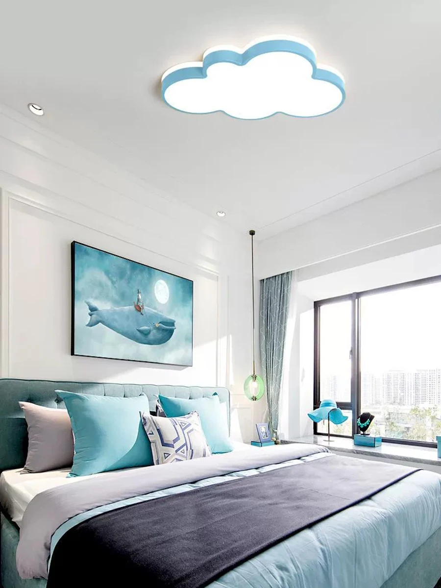 Modern Minimalist Nordic Cloud Light, Universal for Kids'/Bedrooms/Living Rooms, Warm Ceiling Light for Boys & Girls