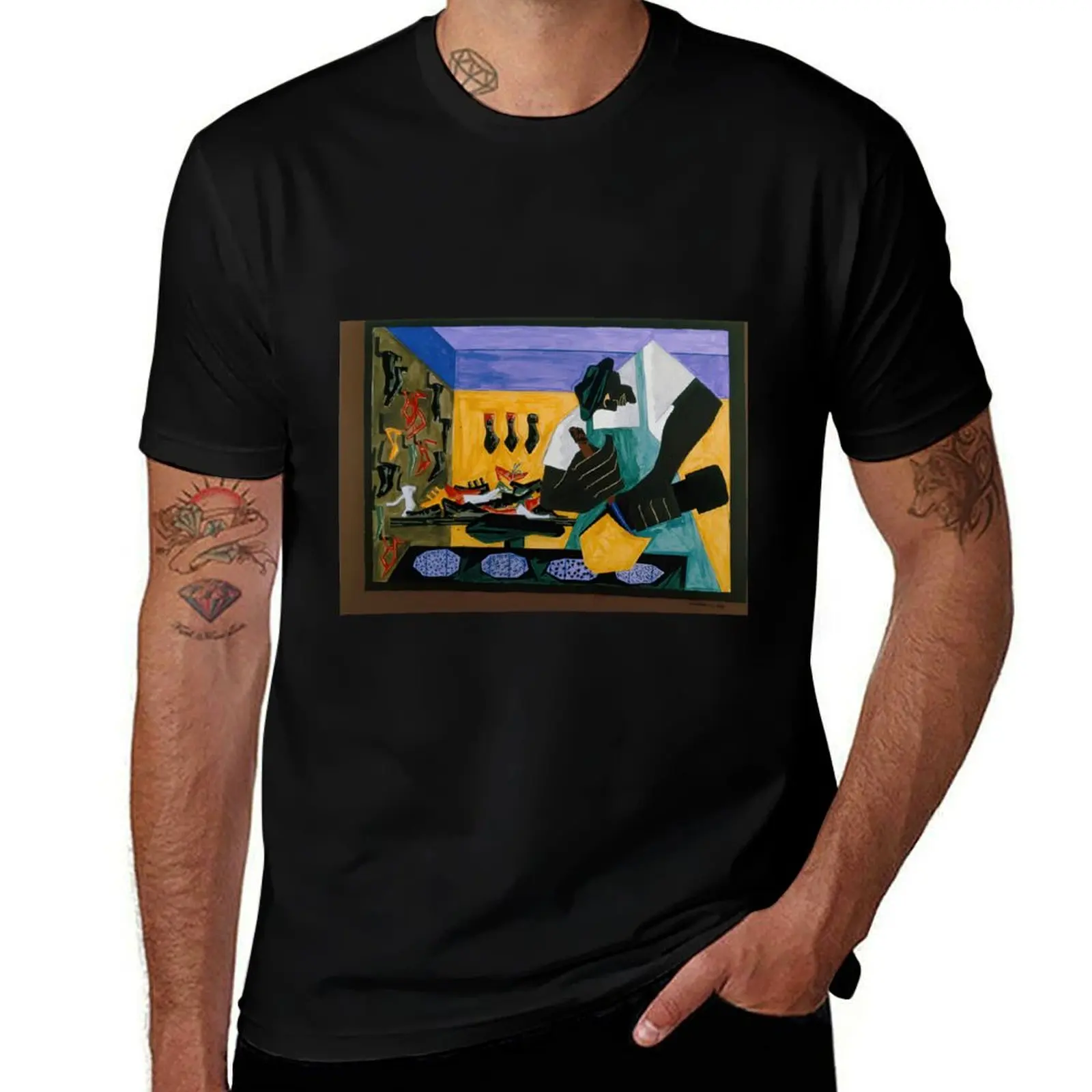 Jacob Lawrence T-Shirt Dry Fit Athletic Short Sleeve Shirt T-Shirt