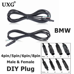 DIY Plug 4pin 5pin 6pin 8pin Male to Female Cord Car DVR Camera Extension Connector Cable HD Monitor Vehicle Rear View Wire