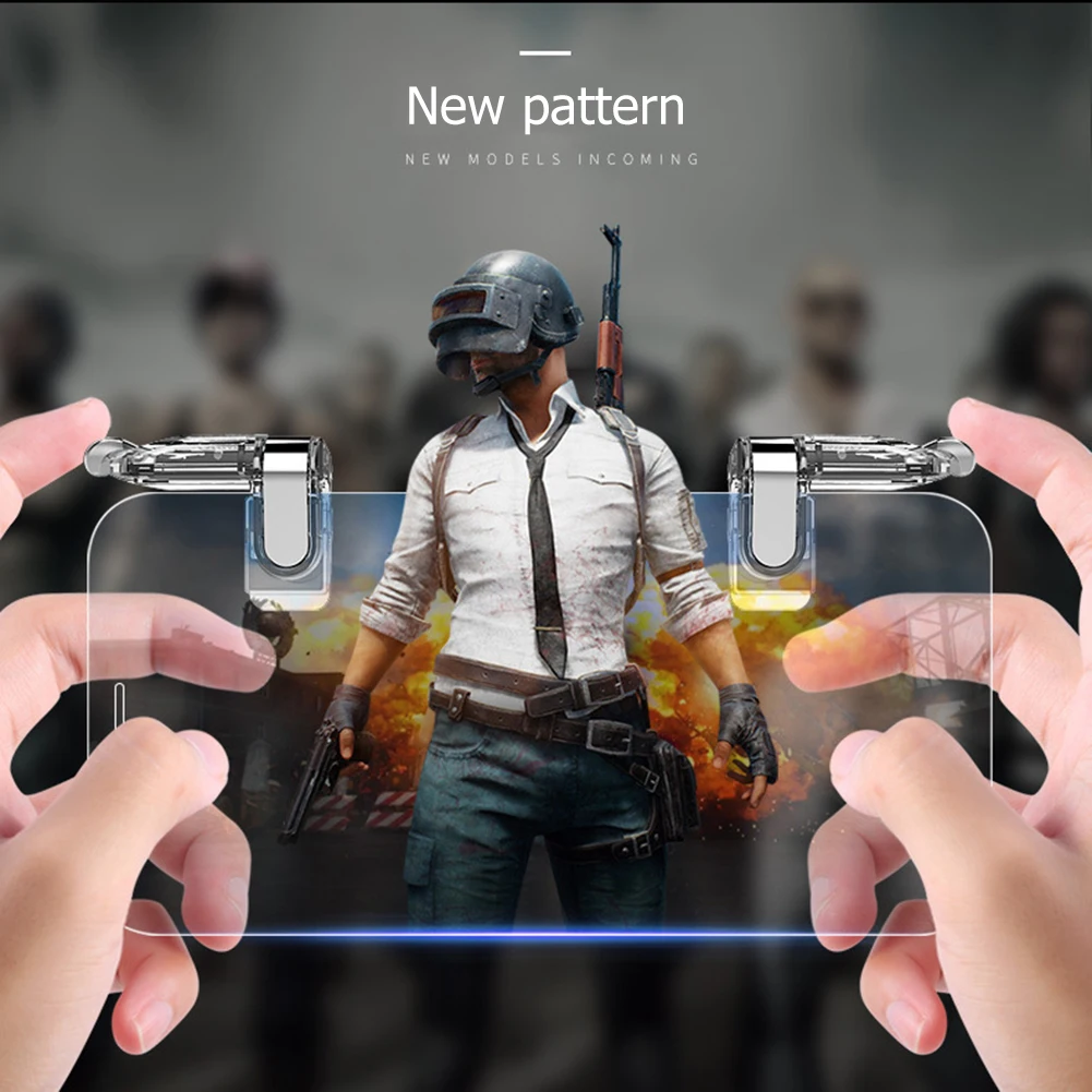 Disparador de juego para teléfono móvil, controlador de juego para PUBG, Iphone, Android, teléfono inteligente, 2 uds.