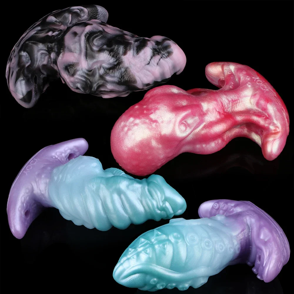 YOCY Huge Anal Plug Monster Dildo Sex Toys S,M,L Size 10 Modes Vibrator Stimulator Sex Toy Big Knotted Erotic Product 18+