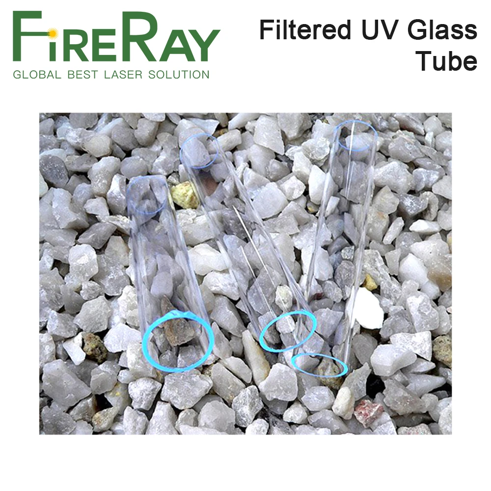FireRay 5Pcs / Lot Filtered UV Glass Tube Dia.13-16mm Length 135-192mm for YAG Laser Welding and Cutting Machine
