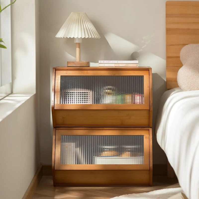 Creative bedside tables are simple and modern bedrooms, home bedside storage, cabinets for rent