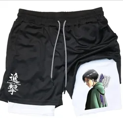 Men's printed sports pants, casual running pants, outdoor pants, double-layer pants, new style, can hold mobile phones in summer
