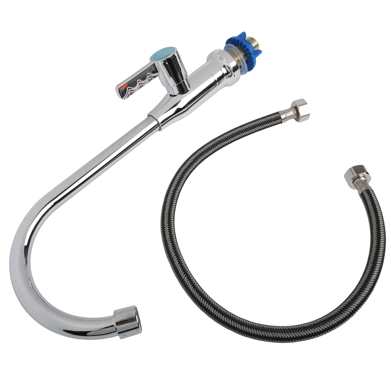 Single Cold Water Faucet 360 Swivel Faucet 360 Degree Swivel Faucet Tool Compact Space-Saving Easy Installation