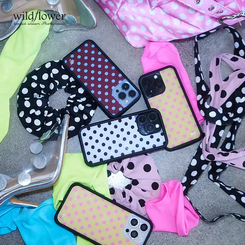 حافظة لهاتف آيفون 17 16 15 14 13 12 Pro Max Plus موضة نقطة موجة WF غطاء خلفي كرتوني لطيف #4