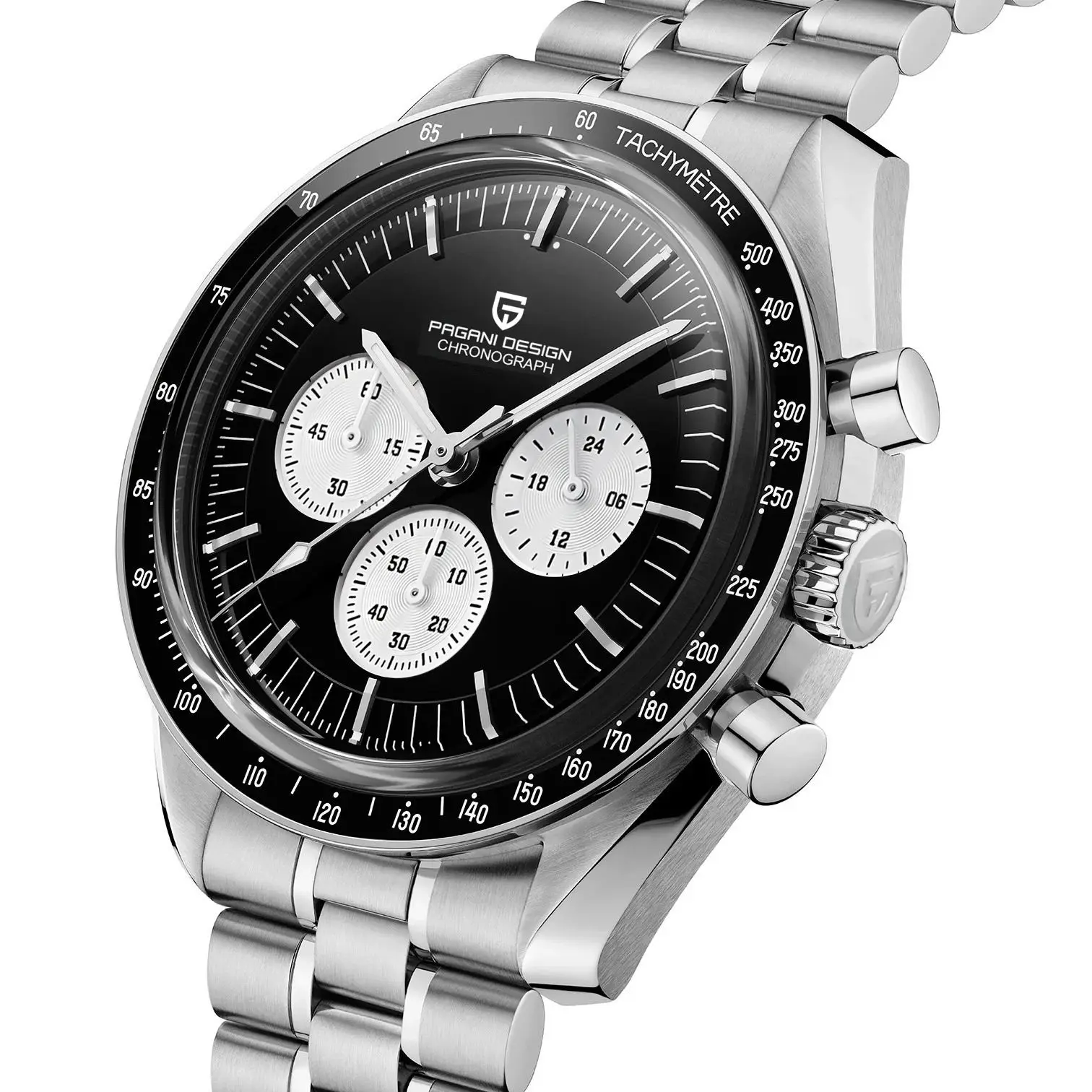 PAGANI DESIGN 2026 New Mens Watches Panda Moon Watch Luxury Quartz Watch For Men Automatic Date Sport Chronograph Wristwatch Men