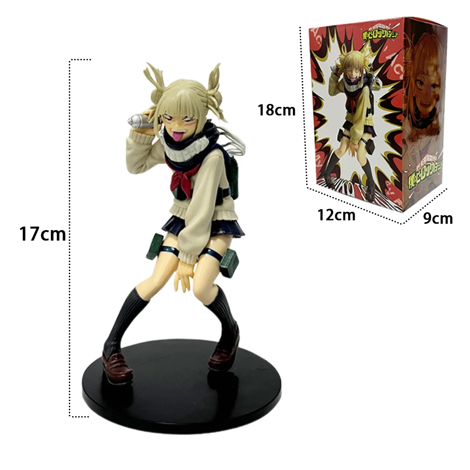 My Hero Academia Villain Alliance Battle สไตล์ 17 ซม.Toga Himiko Action Figure-น่ารักชุดออกแบบ Desktop Decor