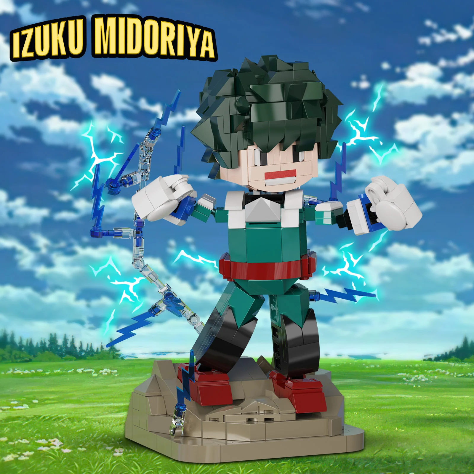 My-Heros Academias-IZUKU MIOORIYA Building Blocks Set Ideas Cartoon Action Figure Bricks Model Toy for Children Christmas Gift