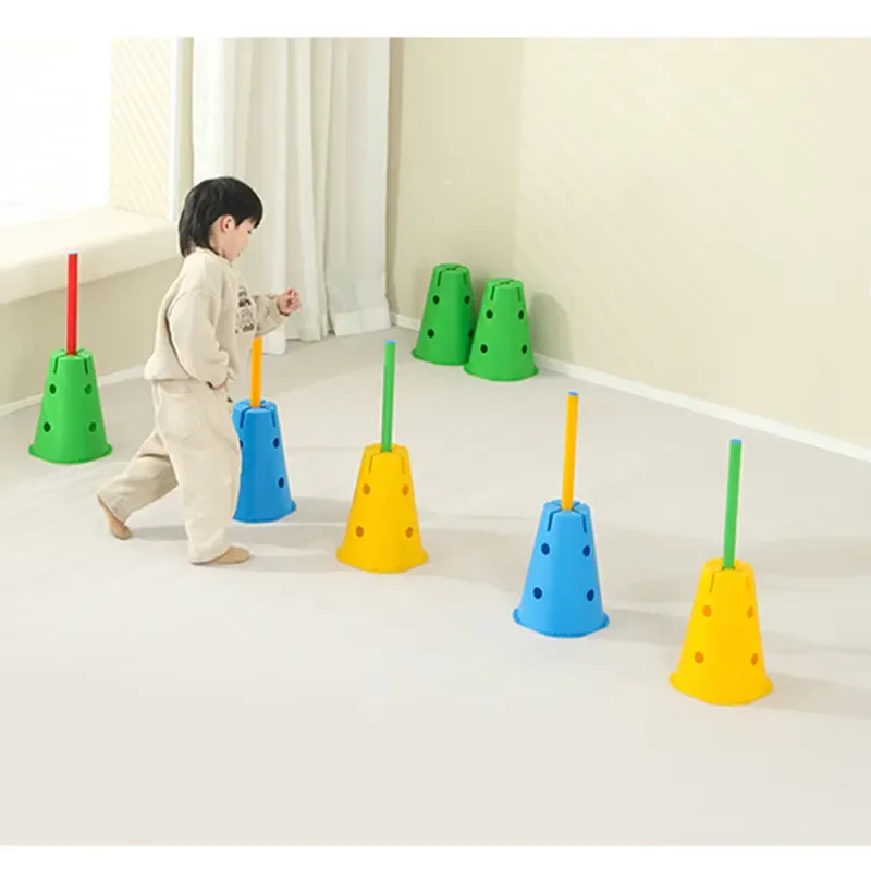 Kids Football Training Set Sensory Play Toys for Kindergarten Educational Game Equipment Motor Skill Development Gift for