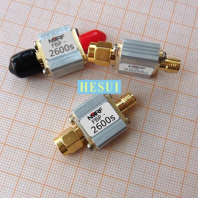 2555MHz-2655MHz 100mW 2605MHz Filter RF BPF filter module WiMAX special SAW bandpass filter module CNC Al shield shell SMA port