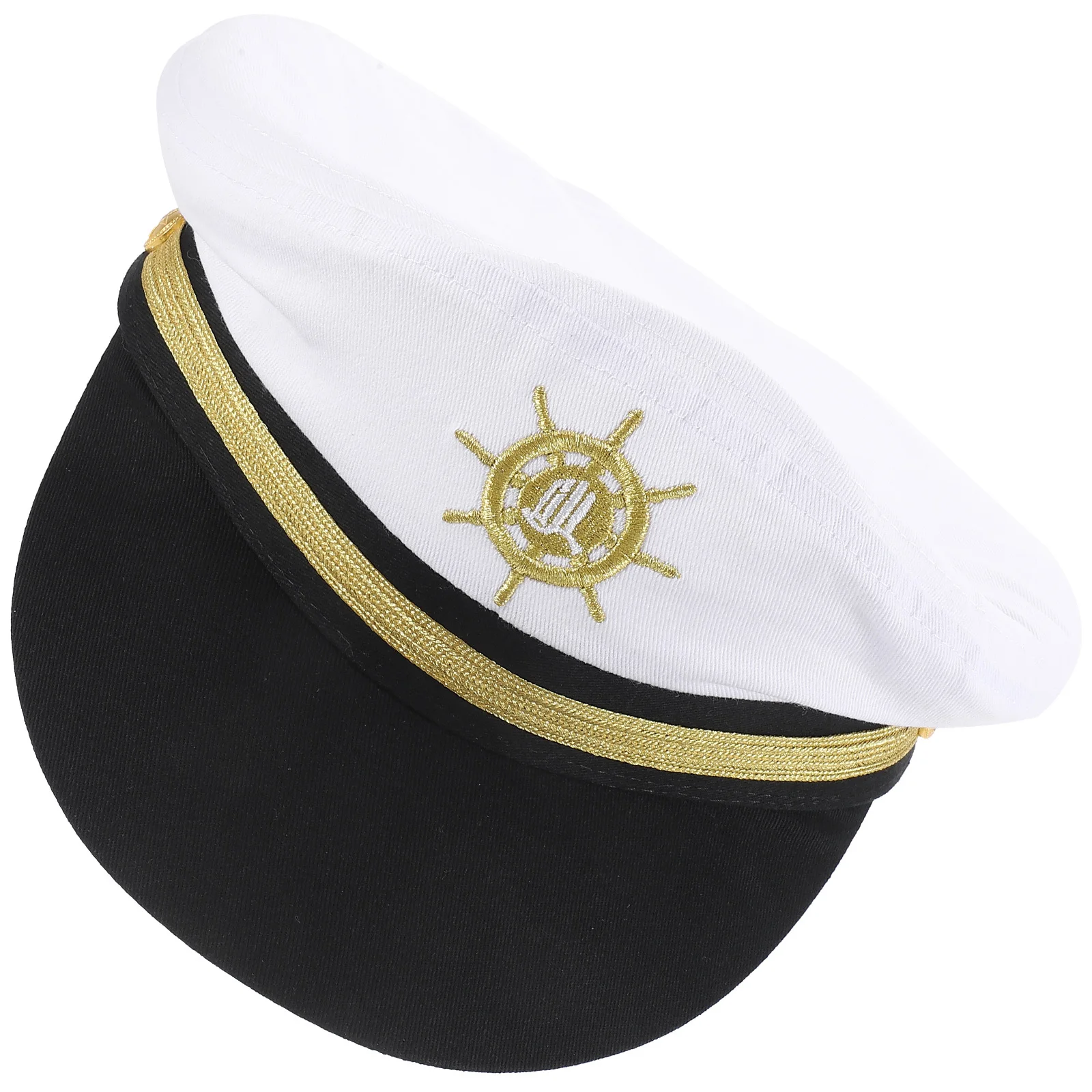 Kapelusz marynarski unisex z regulacją, kapelusz kapitana łodzi na imprezy kostiumowe, dekoracje jachtowe, akcesoria dla mężczyzn i kobiet.