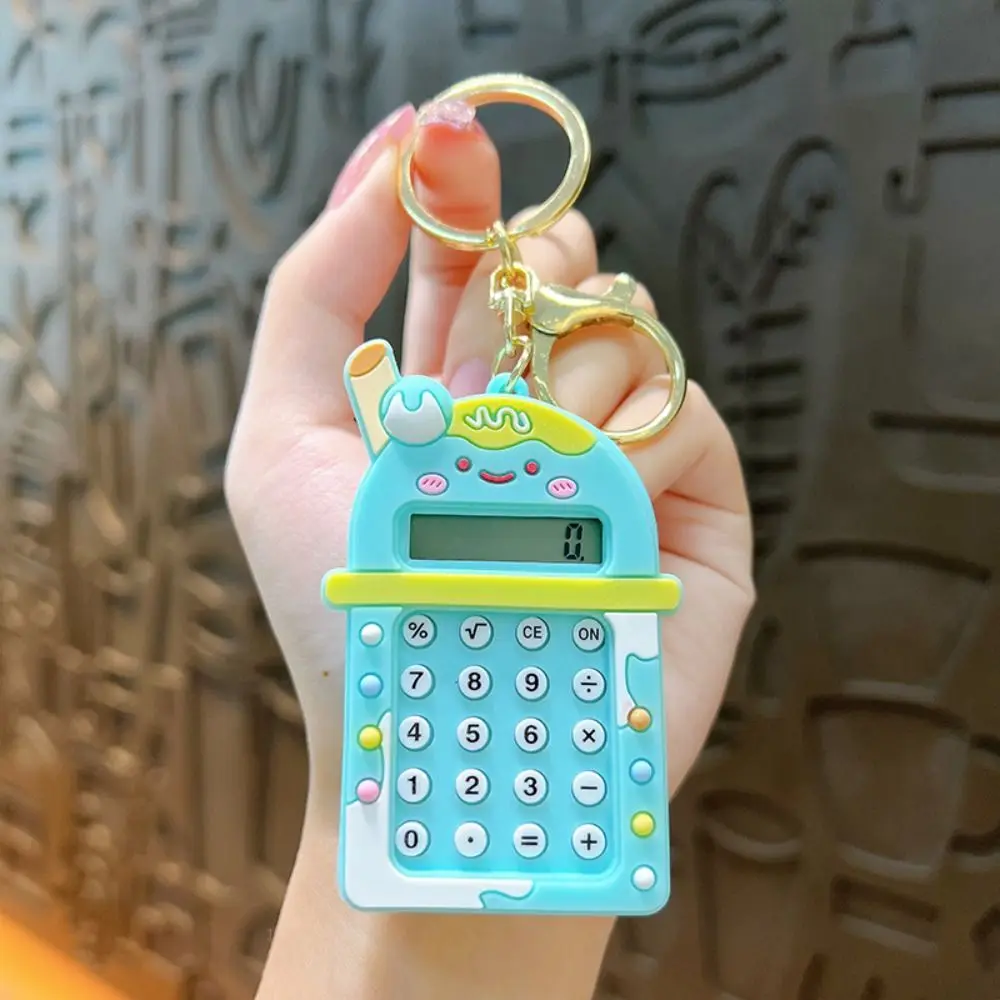blue portable 8 digit display mini calculator