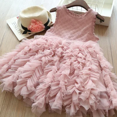 

Clothing Summer New Children's Girl Fluffy Mesh Foreign Style Princess Dress