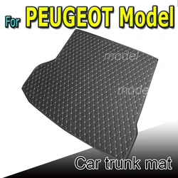 Waterproof Car Trunk Mat For PEUGEOT 307SW 308 308GT 308SW 5seat 408 407 Cargo Liner Boot Carpets
