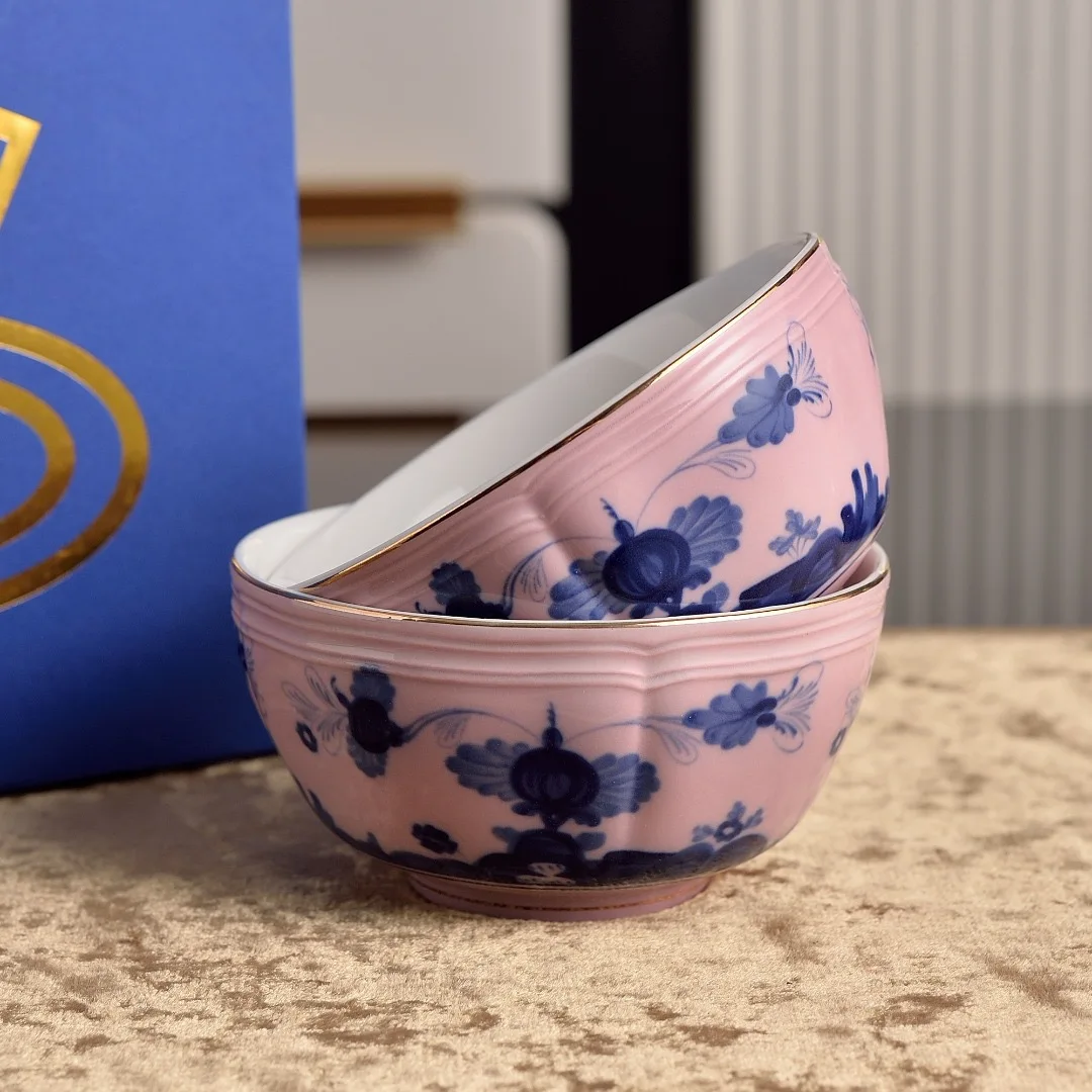 

2pcs a set 4.5 inch bone china bowl salad bowl