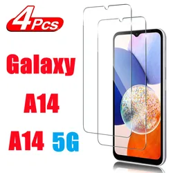 1/4 szt. Szkło hartowane 9H do Samsung Galaxy A14 A14 5G Folia ochronna na ekran