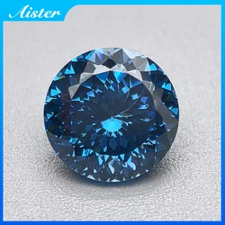 New Royal Blue Round 100 Faceted Cut Cubic Zirconia Lab Zircon CZ 4K Cutting 5A+ Quality for Jewelry Making
