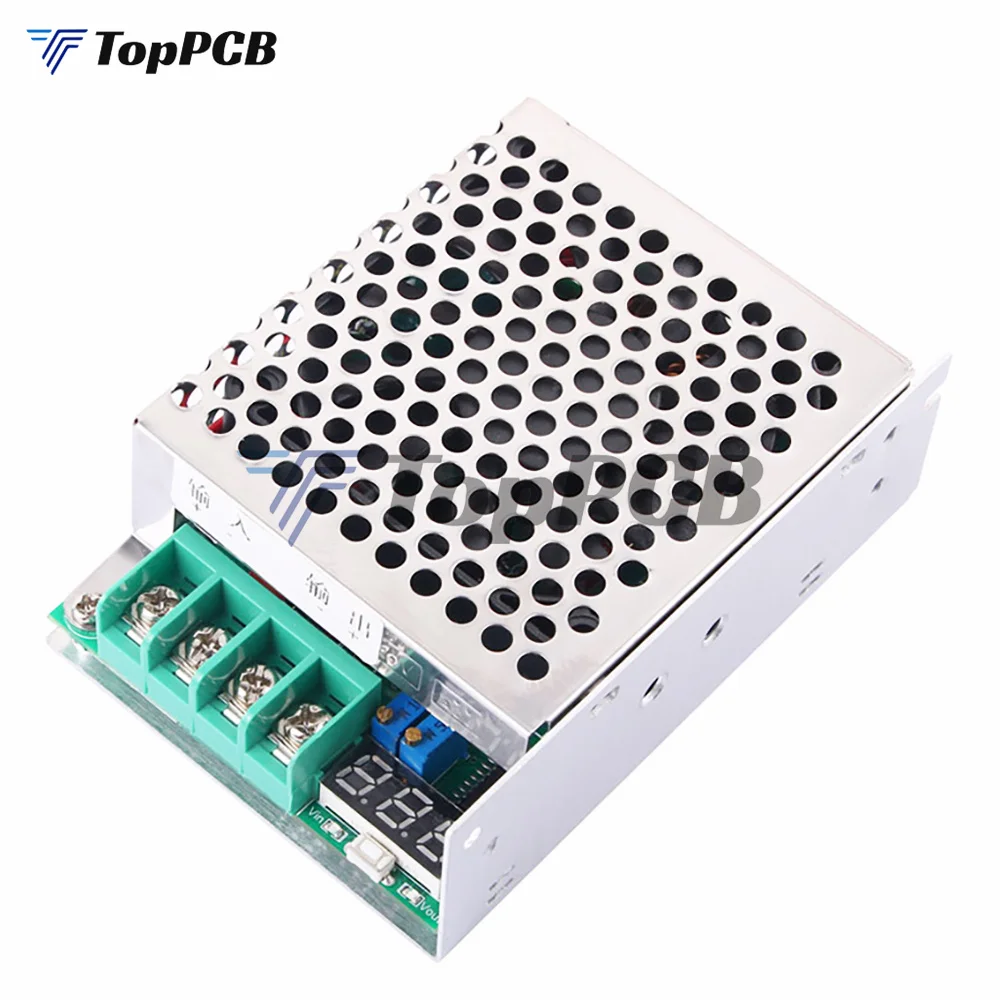 600W Adjustable Digital Step Up Boost Converter Module CC CV Charging Power Supply DC-DC Voltage Regulator 10-60V to 12-85V