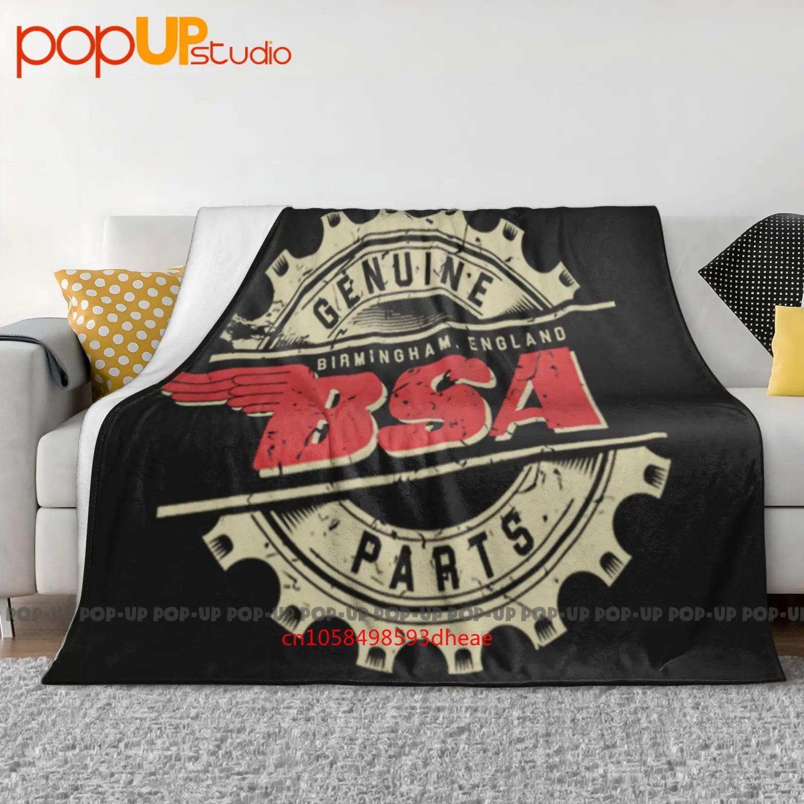 Motorcycle Bike Bsa Birmingham Ultra-Soft Blanket Quilt Winter Sofa Cover Bed Covers