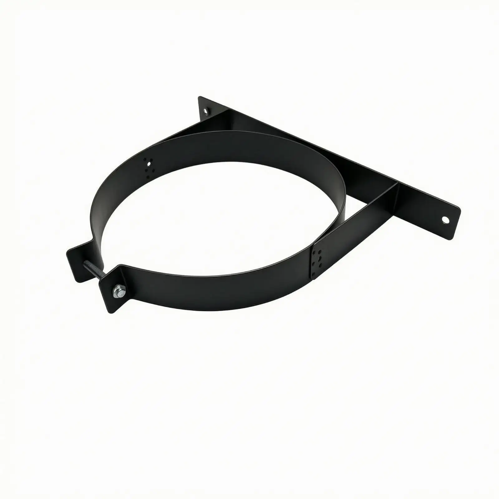 Vent Pipe Wall Bracket Chimney Flue Support with Clamping Band for Kitchen Display Sturdy Metal Mount