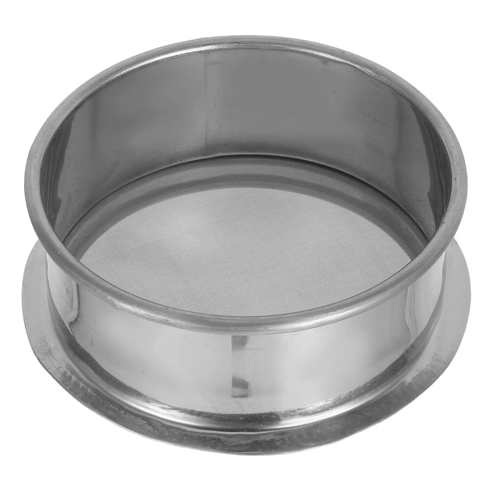 Stainless Steel Ceramic Glaze Filter 11Cm Round Fine Mesh Strainer for Pottery Painting Clay Slurry Smooth Texture Portable