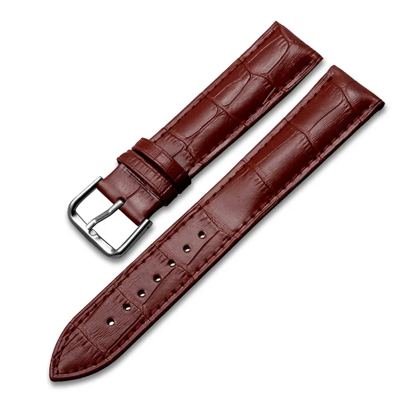 Full Grain Leather Quick Release Real Animal Genuine Leather Watch Strap 12-24mm Replacement Watchband Top Quality Free shipping