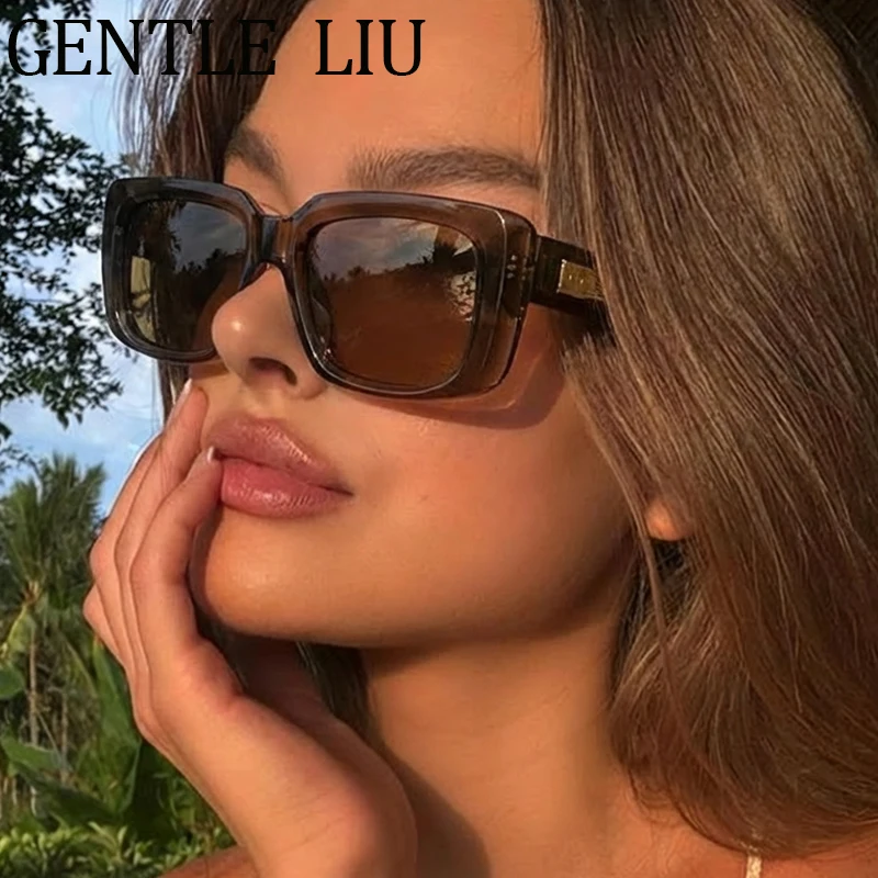 

Fashion Steampunk Square Polarized Sunglasses Women 2025 Luxury Brand Outdoor Driving Sun Glasses Vintage Eyewear Shades UV400