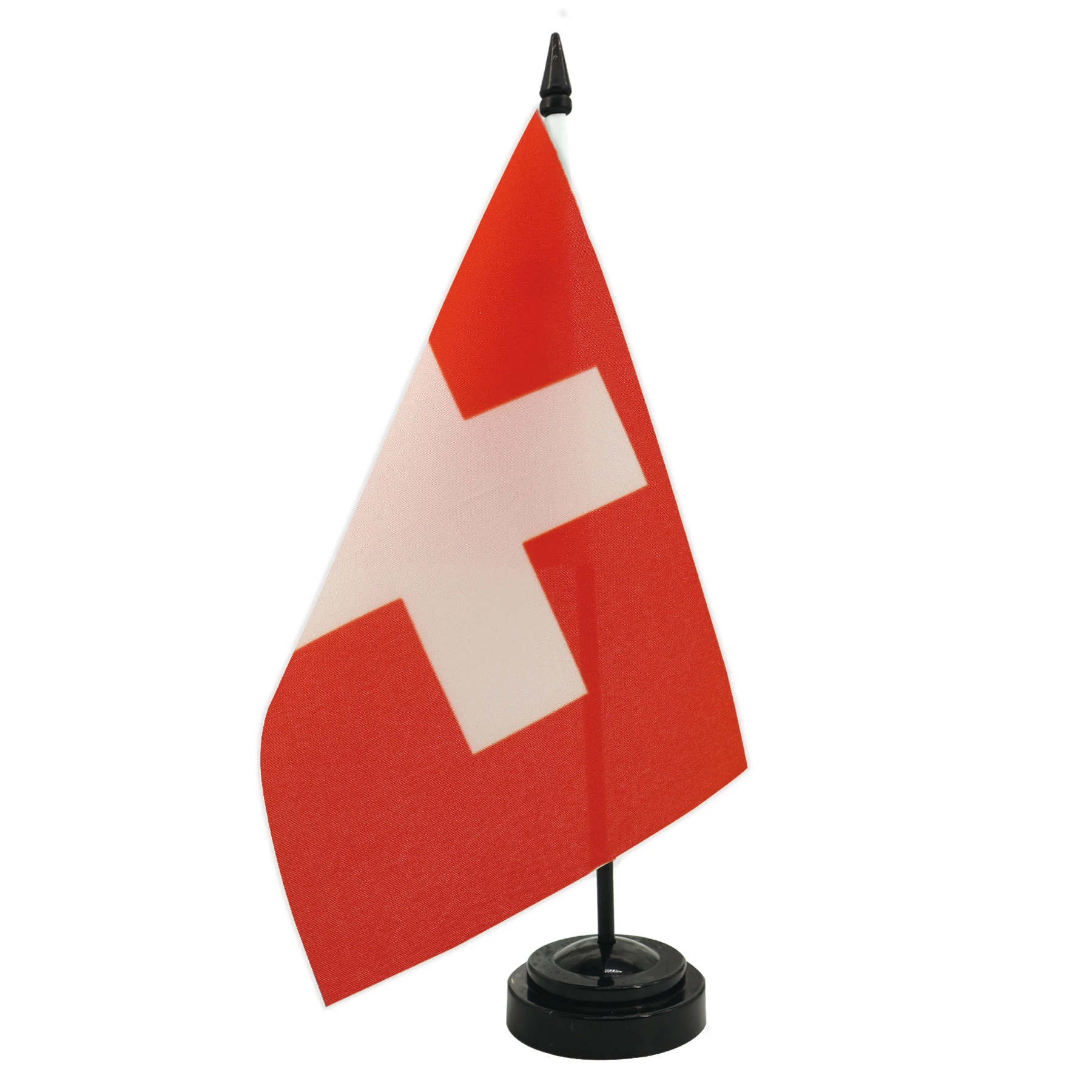 Switzerland Desk Flag 5.5x8.3inch Conference Negotiation Flag Product Display Office Top Desk Ornaments Flags