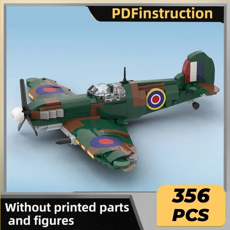 

Technical Moc Bricks Model Supermarine Spitfire Fighter Jet Modular Building Blocks Gifts Toys For Children DIY Sets Assembling