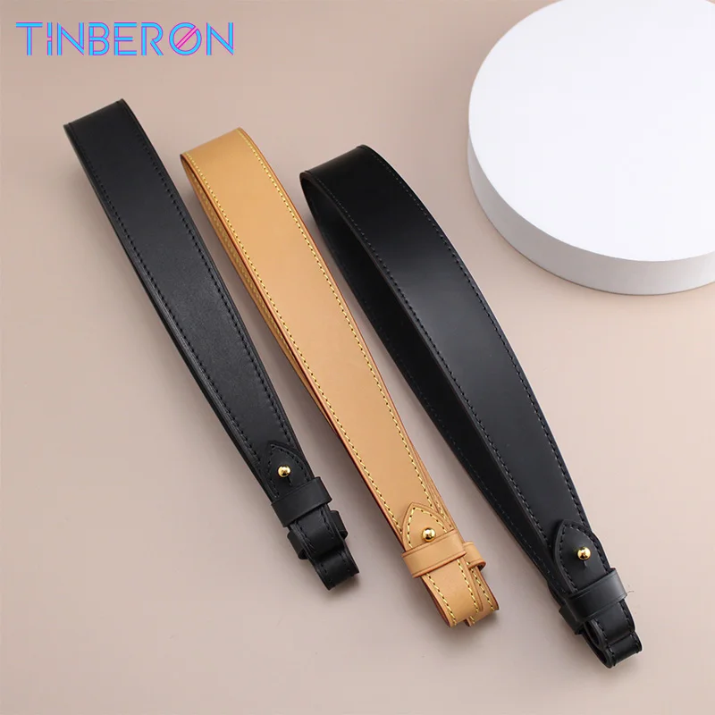 

Hot 60CM Shoulder Bag Strap Handbag Handle Strap Replacement Vachetta Leather Beeswax Shoulder Straps Bag Parts Accessories