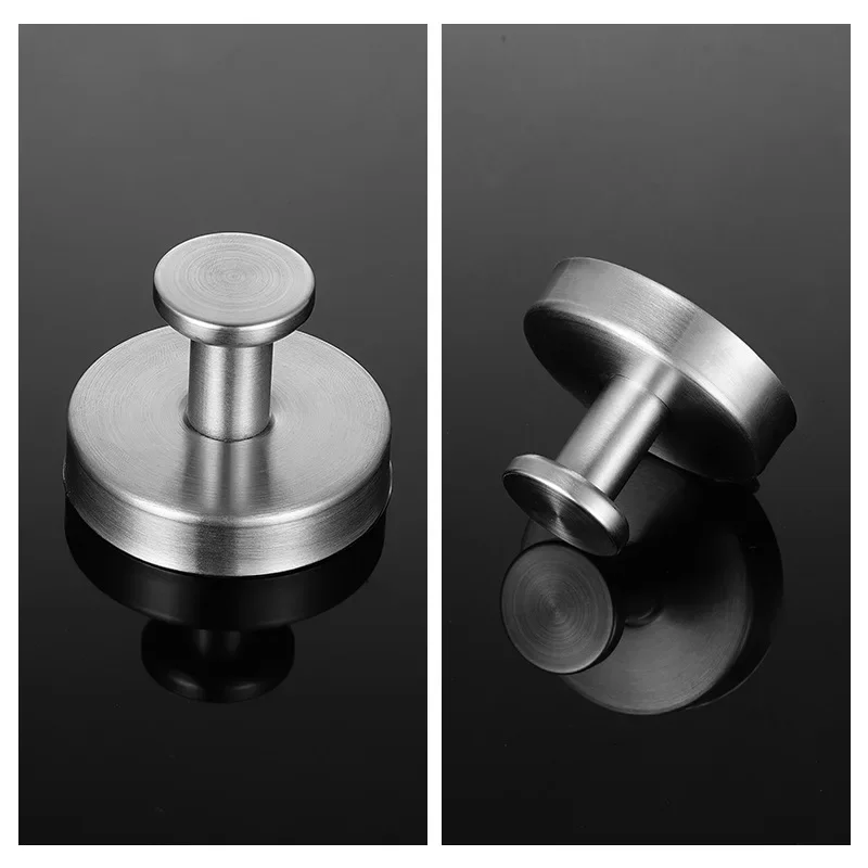 Stainless Steel Suction Cup Hooks No Punch No Trace Hooks Kitchen Bathroom Bathroom Vacuum Suction Cup Glass Towel Hooks