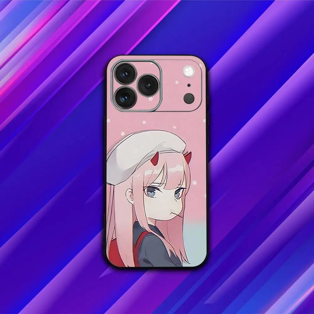 Z-Zero Anime T-Two Phone Case For iPhone 17,16,15,14,13,12,11,Pro,Max,Plus,X,XS,SE4,E,Mini,Soft Black Case