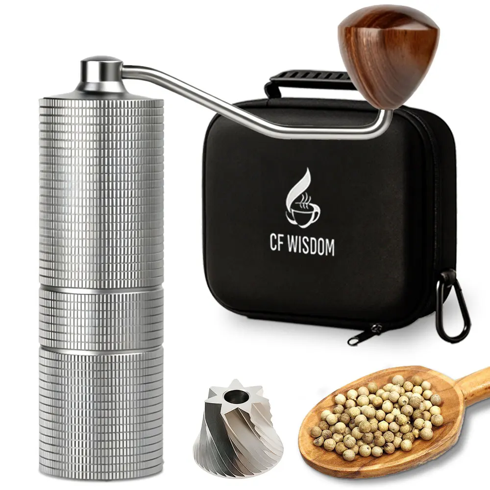 

Portable Stainless Steel Manual Pepper Mill – Adjustable Spice Grinder for Cooking, BBQ, Camping & Outdoor Grilling