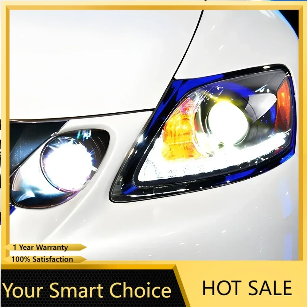 

Модернизированные автомобильные передние фонари для Lexus GS350 2004-2011, автомобильные фары в сборе, светодиодные аксессуары для линз проектора с высокой конфигурацией