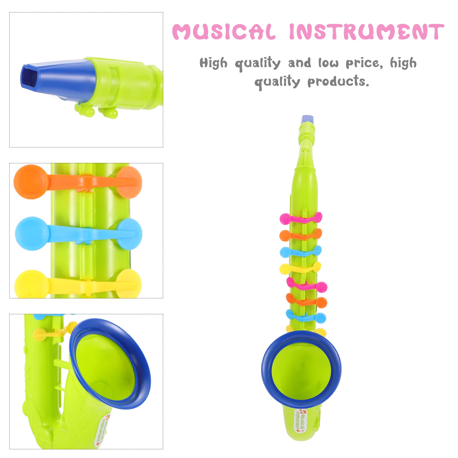 Simulated Musical Toy Mini Instrument Trumpet Saxophone Toddlers Instruments Baby Small for Kids Teaching Aids