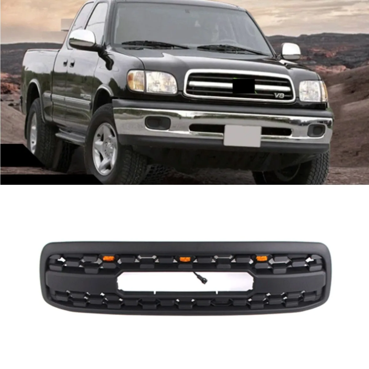 

Car Bumper Grill Racing Grills Front Bumper Grille Exterior Part Front Bumper Grill for TOYOTA Tundra 2000-2002 Exterior Part